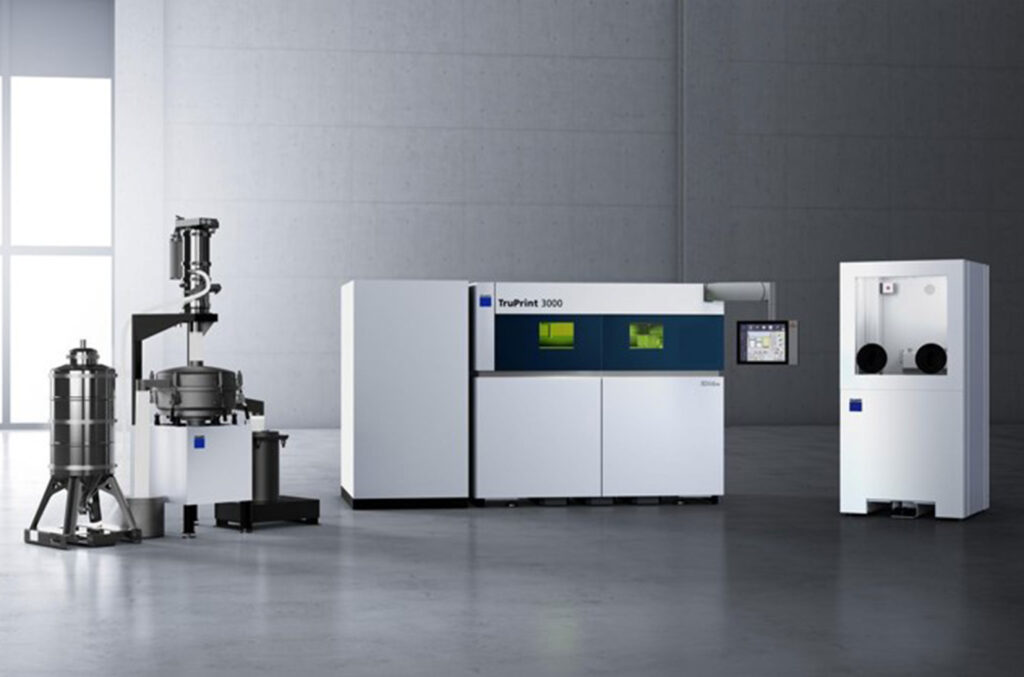 Industrial part and powder management
