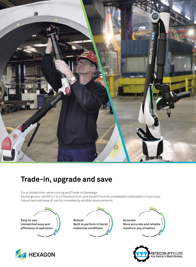 Hexagon Absolute Arm Trade-In Campaign | Upgrade RA7 to RA8v3 | Retecon South Africa