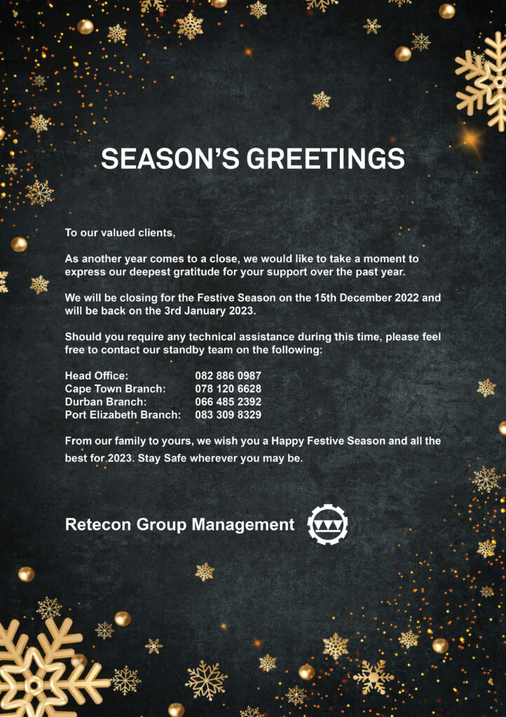 Seasons Greetings - Standby Details - Retecon