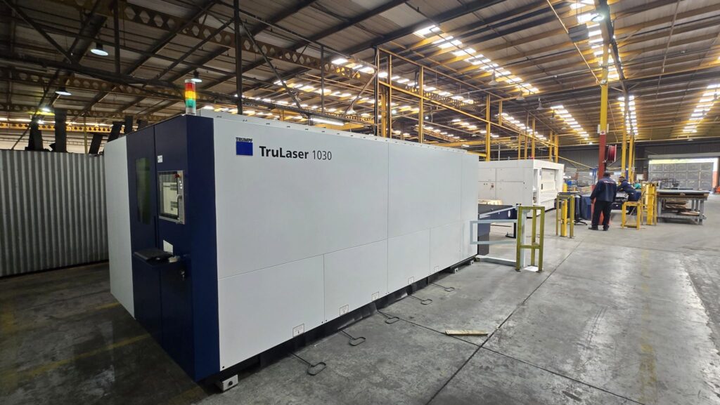 “Retecon delivers Trumpf TruLaser 1030 fiber in South Africa”, “Retecon installing Trumpf TruLaser 1030 fiber for Metal working Industry”